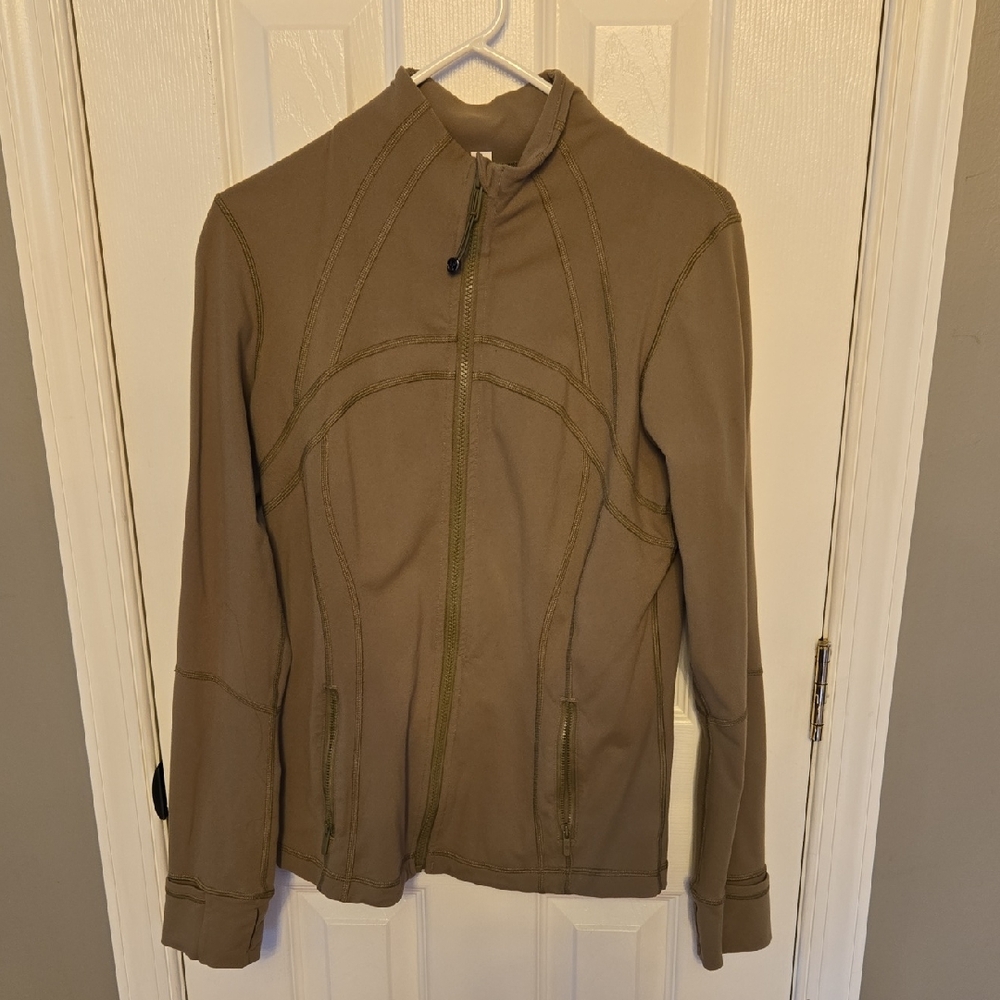 Lululemon Athletica Pea Green Define Jacket Size 10